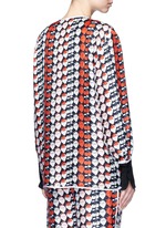 Back View -Click To Enlarge Strawberry print silk twill pyjama shirt