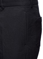 Detail View -Click To Enlarge Slim fit rolled cuff pants