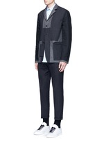 Figure View -Click To Enlarge Slim fit rolled cuff pants
