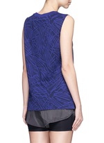Back View -Click To Enlarge Abstract print cotton muscle tank top