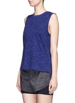 Front View -Click To Enlarge Abstract print cotton muscle tank top