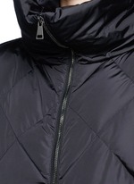 Detail View -Click To Enlarge 'Vouglans' diamond quilted peplum hem down jacket