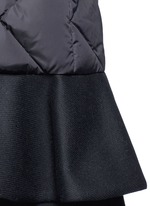 Detail View -Click To Enlarge 'Vouglans' diamond quilted peplum hem down jacket