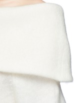 Detail View -Click To Enlarge 'Daze' foldover collar mohair blend sweater