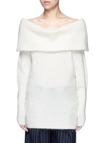 Main View -Click To Enlarge 'Daze' foldover collar mohair blend sweater