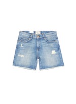 Main View -Click To Enlarge 'The Boyfriend' distressed rolled denim shorts
