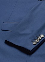 Detail View -Click To Enlarge Slim fit notch lapel wool blazer