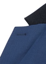 Click To Enlarge Slim fit notch lapel wool blazer