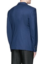 Back View -Click To Enlarge Slim fit notch lapel wool blazer