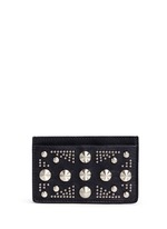 Main View -Click To Enlarge Union Jack stud leather cardholder