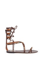 Main View -Click To Enlarge 'Rockstud Rolling' cabochon leather gladiator sandals
