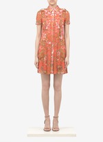 Floral-print shirt dress