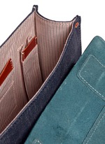Detail View -Click To Enlarge Zazie leather denim mini satchel