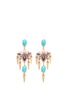 Main View - Click To Enlarge Main View - Click To Enlarge - Kenneth Jay Lane - Crystal and stone drop earrings