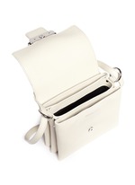 Detail View -Click To Enlarge Twin skull leather satchel