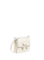 Front View -Click To Enlarge Twin skull leather satchel