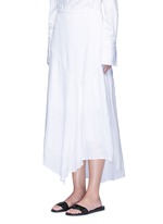 Front View -Click To Enlarge 'Halvinnie' handkerchief hem linen skirt