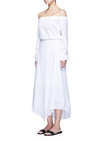 Figure View -Click To Enlarge 'Halvinnie' handkerchief hem linen skirt