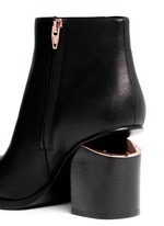 Detail View -Click To Enlarge 'Gabi' cutout heel leather boots