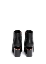 Back View -Click To Enlarge 'Gabi' cutout heel leather boots