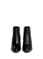Front View -Click To Enlarge 'Gabi' cutout heel leather boots