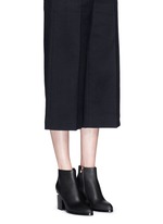 Figure View -Click To Enlarge 'Gabi' cutout heel leather boots