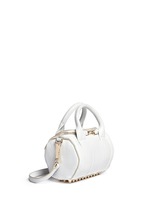 Front View -Click To Enlarge 'Mini Rockie' pebbled leather duffle bag