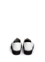 Back View -Click To Enlarge 'Devon' zip leather espadrille sneakers