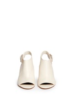 Figure View -Click To Enlarge 'Nadia' cutout heel peep toe leather booties