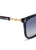 Detail View -Click To Enlarge Chain link tortoiseshell acetate sunglasses