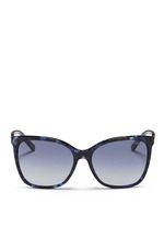 Main View -Click To Enlarge Chain link tortoiseshell acetate sunglasses