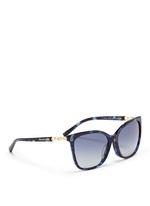 Figure View -Click To Enlarge Chain link tortoiseshell acetate sunglasses