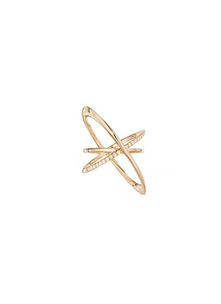 Main View - Click To Enlarge Main View - Click To Enlarge - Lynn Ban - 'Pavé Orbit' diamond 14k gold ring