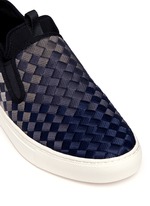 Detail View -Click To Enlarge 'Larry' ombré woven skate slip-ons