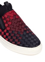Detail View -Click To Enlarge 'Larry' ombré woven skate slip-ons