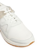 Detail View -Click To Enlarge 'Molecular Runner' nubuck leather mesh sneakers