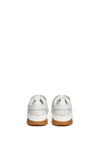 Back View -Click To Enlarge 'Molecular Runner' nubuck leather mesh sneakers