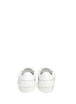 Back View -Click To Enlarge 'Rockstud Untitled' leather sneakers