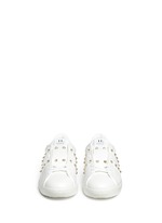 Front View -Click To Enlarge 'Rockstud Untitled' leather sneakers