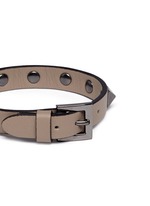 Detail View -Click To Enlarge 'Rockstud' leather bracelet