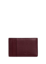 Figure View -Click To Enlarge 'Rockstud' leather cardholder