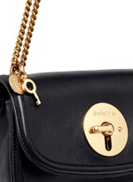 Detail View -Click To Enlarge 'Lois' turnlock sheepskin leather shoulder bag