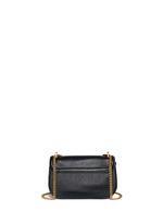 Back View -Click To Enlarge 'Lois' turnlock sheepskin leather shoulder bag