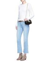 Figure View -Click To Enlarge 'Lois' turnlock sheepskin leather shoulder bag