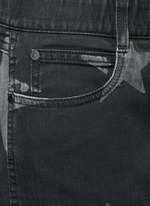 Detail View -Click To Enlarge Star print skinny boyfriend jeans