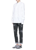 Figure View -Click To Enlarge Star print skinny boyfriend jeans