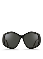 Main View -Click To Enlarge Oversize pentagon acetate sunglasses