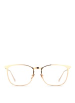 Main View -Click To Enlarge Titanium square optical glasses