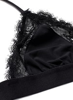 Detail View -Click To Enlarge 'Love Lace' eyelash lace crepe bralette
