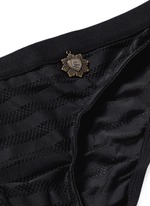 Detail View -Click To Enlarge 'Firecracker' stripe mesh briefs